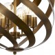 Avonni Altılı Antik Eskitme Küre Form Avize - AV-60249-6E Avonni Altılı Antik Eskitme Küre Form Avize - AV-60249-6E