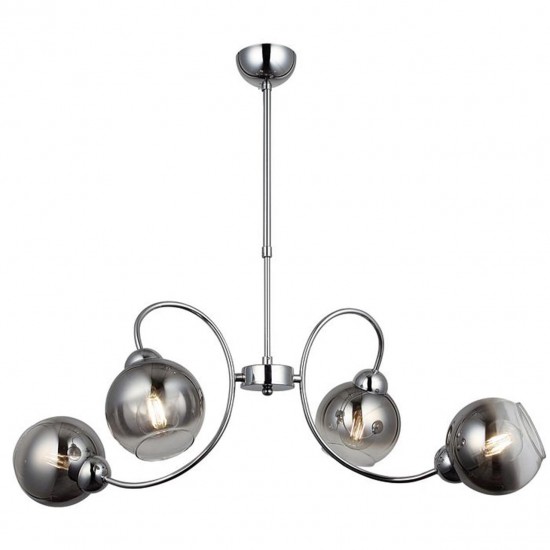 Kromo Dörtlü Krom Modern Sarkıt Avize 1505-51-04 Kromo Dörtlü Krom Modern Sarkıt Avize 1505-51-04