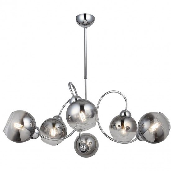 Kromo Altılı Krom Modern Sarkıt Avize 1505-51-06 Kromo Altılı Krom Modern Sarkıt Avize 1505-51-06