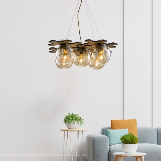 Avonni AV-1588-4+1EY Eskitme Kaplama Modern Avize Avonni AV-1588-4+1EY Eskitme Kaplama Modern Avize