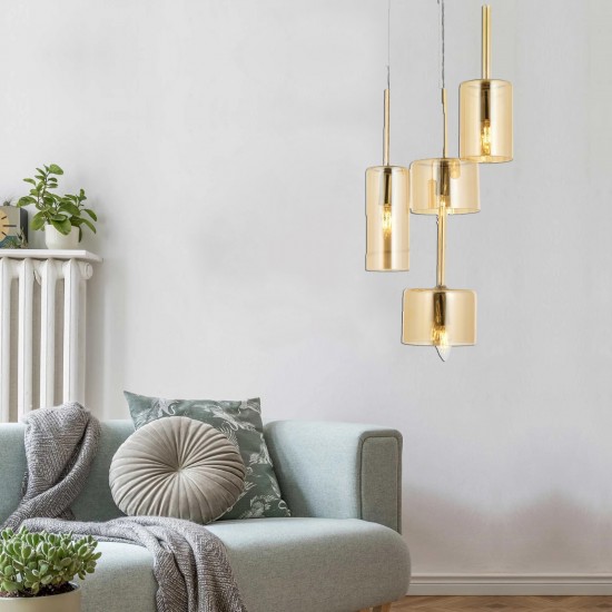 Avonni AV-1675-4KT Krom Kaplama Modern Avize Avonni AV-1675-4KT Krom Kaplama Modern Avize
