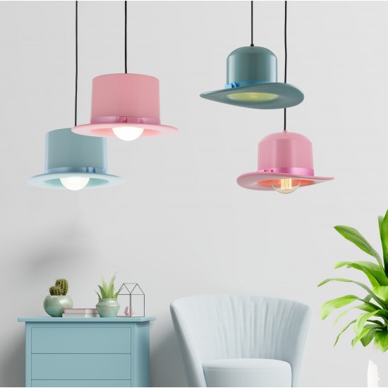 Avonni AV-4093-COWBOY-PM Pembe Boyalı Çocuk Odası Avizesi Avonni AV-4093-COWBOY-PM Pembe Boyalı Çocuk Odası Avizesi