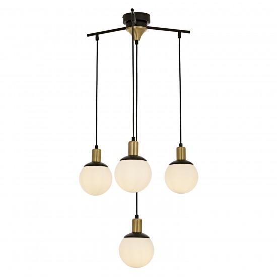 Siyah Boyalı Modern Avize AVONNI AV-1838-4BSY Siyah Boyalı Modern Avize AVONNI AV-1838-4BSY