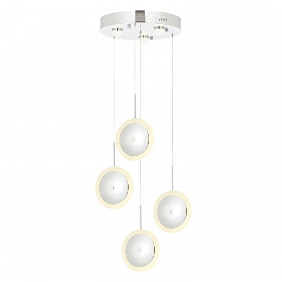 Krom Kaplama Modern Avize AVONNI AV-1846-4KT Krom Kaplama Modern Avize AVONNI AV-1846-4KT