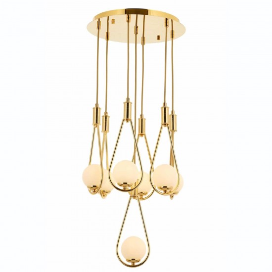 Avonni Sarı Kaplama Modern Avize AV-4316-7ST Avonni Sarı Kaplama Modern Avize AV-4316-7ST