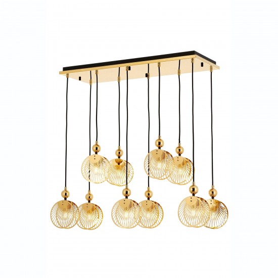 Avonni Sarı Kaplama Modern Avize AV-4317-S30X85 Avonni Sarı Kaplama Modern Avize AV-4317-S30X85