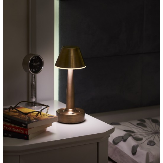 Avonni ML-64006-E Eskitme Kaplama Şarjlı LED Masa Lambası Avonni ML-64006-E Eskitme Kaplama Şarjlı LED Masa Lambası