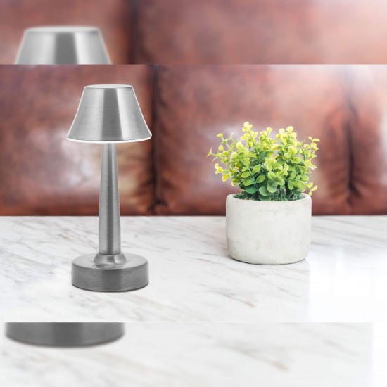 Avonni ML-64006-N Nikel Kaplama Şarjlı LED Masa Lambası Avonni ML-64006-N Nikel Kaplama Şarjlı LED Masa Lambası