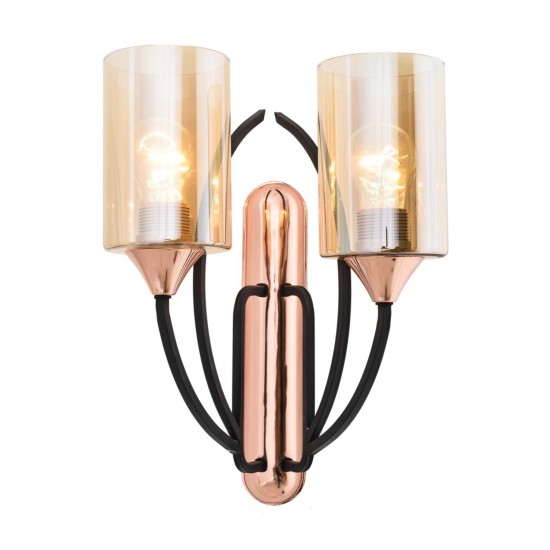 Avonni AP-1660-2BSY Siyah Boyalı Aplik Avonni AP-1660-2BSY Siyah Boyalı Aplik
