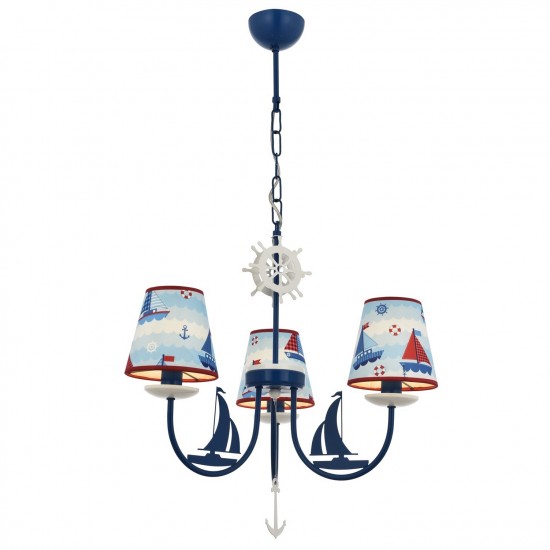 Avonni AV-1416-BOAT Mavi Boyalı Çocuk Odası Avizesi Avonni AV-1416-BOAT Mavi Boyalı Çocuk Odası Avizesi