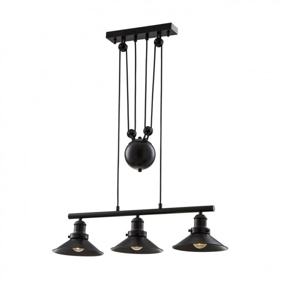 Avonni AV-1609-3BSY Siyah Boyalı Modern Avize Avonni AV-1609-3BSY Siyah Boyalı Modern Avize