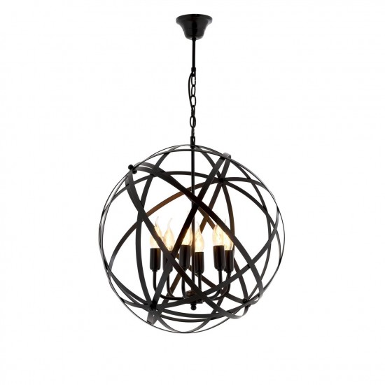 Avonni AV-4183-6BSY Siyah Boyalı Modern Avize Avonni AV-4183-6BSY Siyah Boyalı Modern Avize