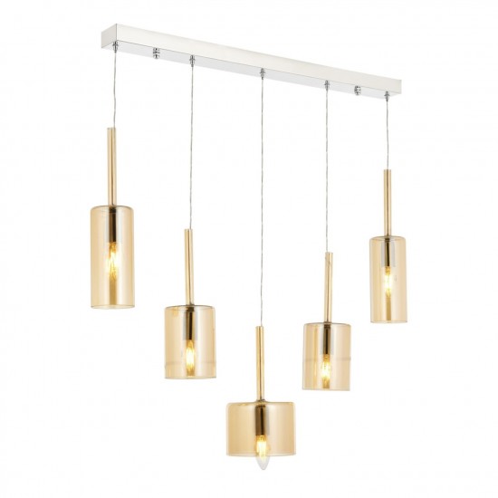 Avonni AV-1675-5KY Krom Kaplama Modern Avize Avonni AV-1675-5KY Krom Kaplama Modern Avize