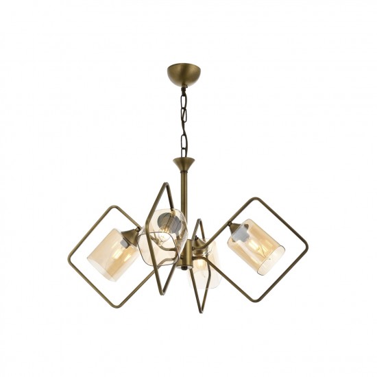 Avonni AV-60103-4E Eskitme Kaplama Modern Avize E14 Metal Cam 55cm Avonni AV-60103-4E Eskitme Kaplama Modern Avize E14 Metal Cam 55cm