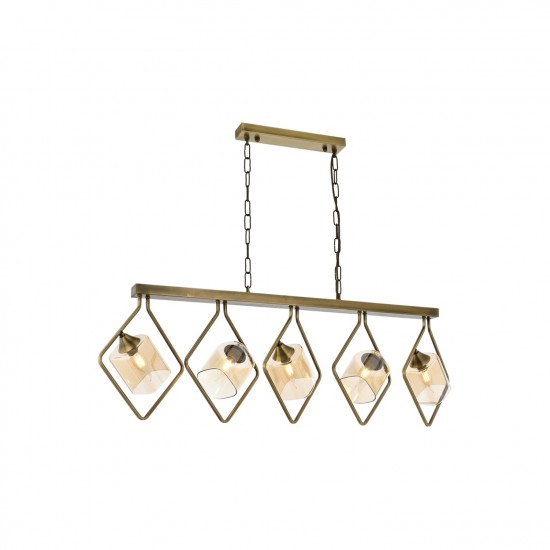 Avonni AV-60103-5EY Eskitme Kaplama Modern Avize E14 Metal Cam 110x20cm Avonni AV-60103-5EY Eskitme Kaplama Modern Avize E14 Metal Cam 110x20cm