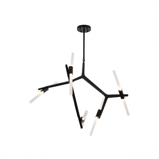 Avonni AV-1745-10BSY Siyah Boyalı Modern Avize Avonni AV-1745-10BSY Siyah Boyalı Modern Avize