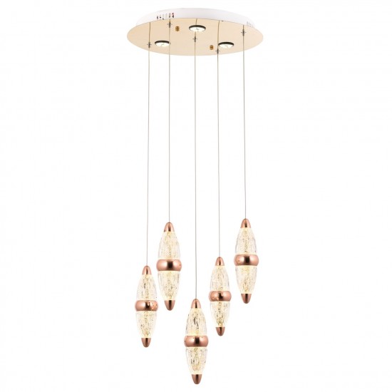 Avonni AV-1749-5ST Sarı Kaplama Modern Avize Avonni AV-1749-5ST Sarı Kaplama Modern Avize