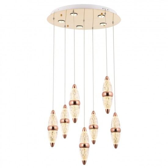 Avonni AV-1749-7ST Sarı Kaplama Modern Avize Avonni AV-1749-7ST Sarı Kaplama Modern Avize
