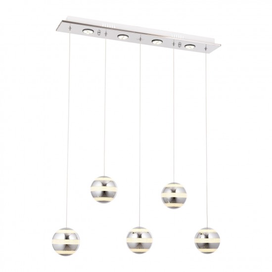Avonni AV-1752-5KY Krom Kaplama Modern Avize Avonni AV-1752-5KY Krom Kaplama Modern Avize