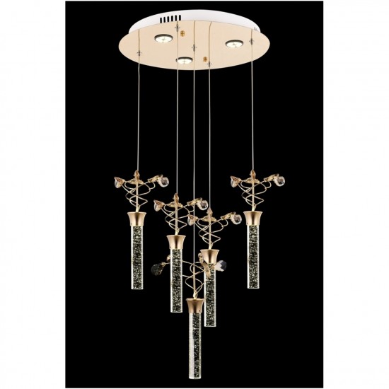 Avonni AV-1753-5ST Sarı Kaplama Modern Avize Avonni AV-1753-5ST Sarı Kaplama Modern Avize