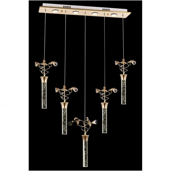 Avonni AV-1753-5SY Sarı Kaplama Modern Avize Avonni AV-1753-5SY Sarı Kaplama Modern Avize