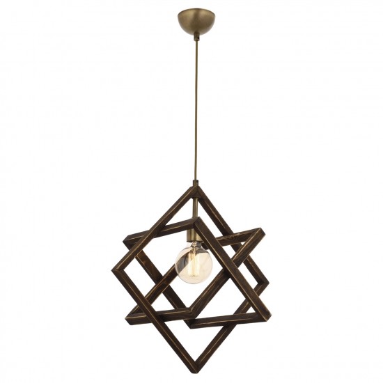 Avonni AV-60160-1E Eskitme Kaplama Modern Avize E27 Ahşap Metal 30cm Avonni AV-60160-1E Eskitme Kaplama Modern Avize E27 Ahşap Metal 30cm