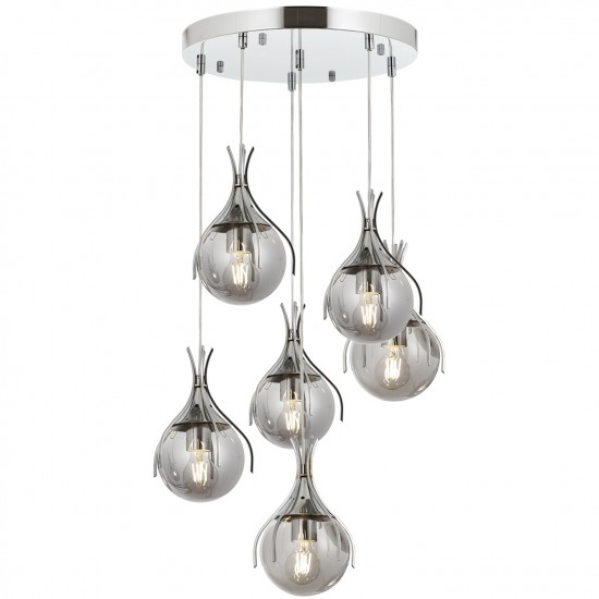 Avonni AV-1766-6KT Krom Kaplama Modern Avize Avonni AV-1766-6KT Krom Kaplama Modern Avize