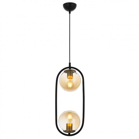 Avonni AV-4275-2BSY Siyah Boyalı Modern Avize Avonni AV-4275-2BSY Siyah Boyalı Modern Avize