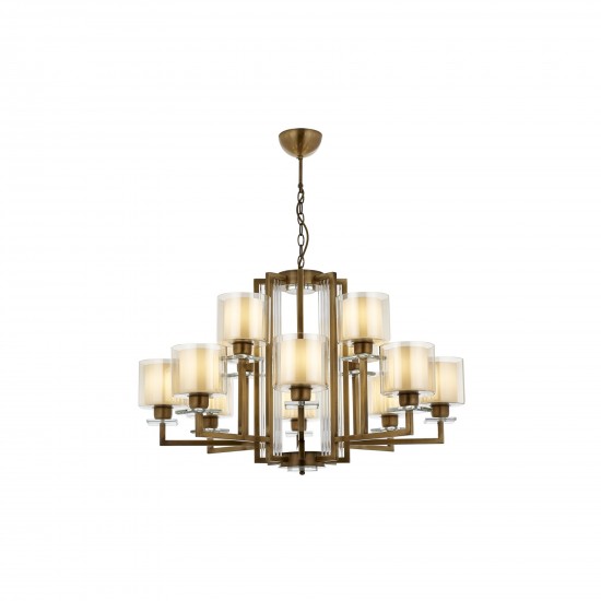 Avonni AV-60190-12E Eskitme Kaplama Modern Avize E27 Metal Cam 105cm Avonni AV-60190-12E Eskitme Kaplama Modern Avize E27 Metal Cam 105cm