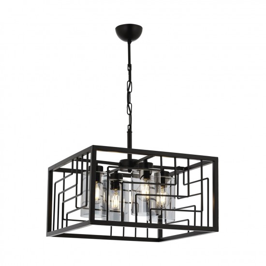 Avonni AV-1796-4BSY Bakır/Siyah Boyalı Modern Avize Avonni AV-1796-4BSY Bakır/Siyah Boyalı Modern Avize