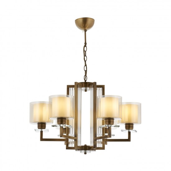 Avonni AV-60190-6E Eskitme Kaplama Modern Avize E27 Metal Cam 70cm Avonni AV-60190-6E Eskitme Kaplama Modern Avize E27 Metal Cam 70cm