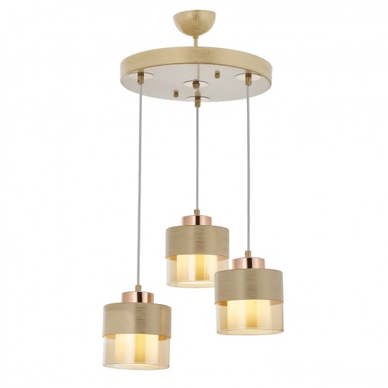Avonni AV-4288-3T-KRM Krem Boyalı Modern Avize Avonni AV-4288-3T-KRM Krem Boyalı Modern Avize
