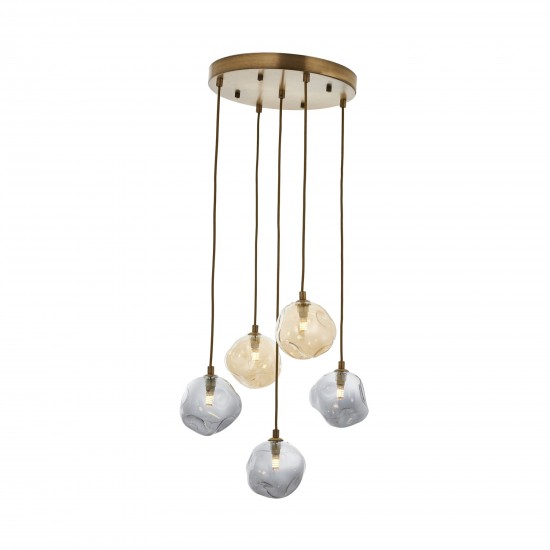 Avonni AV-60211-5ET Eskitme Kaplama Modern Avize G9 Metal Cam 40cm Avonni AV-60211-5ET Eskitme Kaplama Modern Avize G9 Metal Cam 40cm