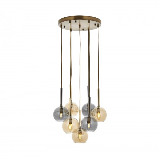 Avonni AV-60213-7ET Eskitme Kaplama Modern Avize E27 Metal Cam 50cm Avonni AV-60213-7ET Eskitme Kaplama Modern Avize E27 Metal Cam 50cm