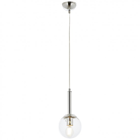 Avonni AV-60216-1K Krom Kaplama Modern Avize E27 Metal Cam 15cm Avonni AV-60216-1K Krom Kaplama Modern Avize E27 Metal Cam 15cm