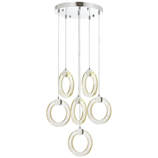 Avonni AV-1793-6KT Krom Kaplama Modern Avize Avonni AV-1793-6KT Krom Kaplama Modern Avize