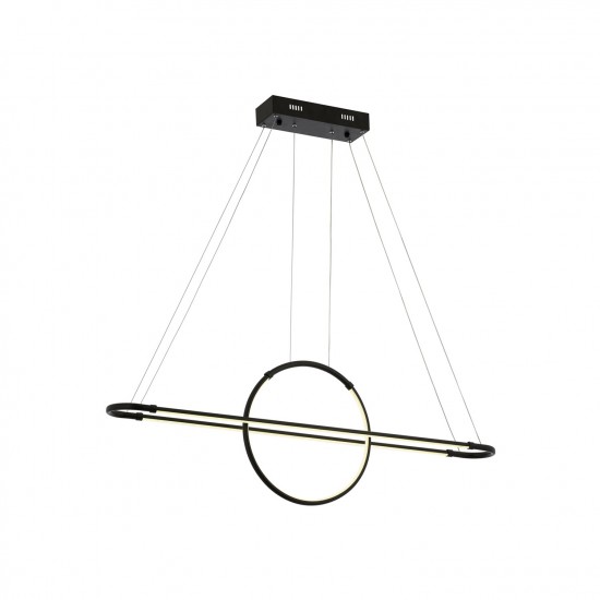 Avonni AV-60264-2BSY Siyah Boyalı Modern Avize LED Metal Pleksi 110x14cm Avonni AV-60264-2BSY Siyah Boyalı Modern Avize LED Metal Pleksi 110x14cm