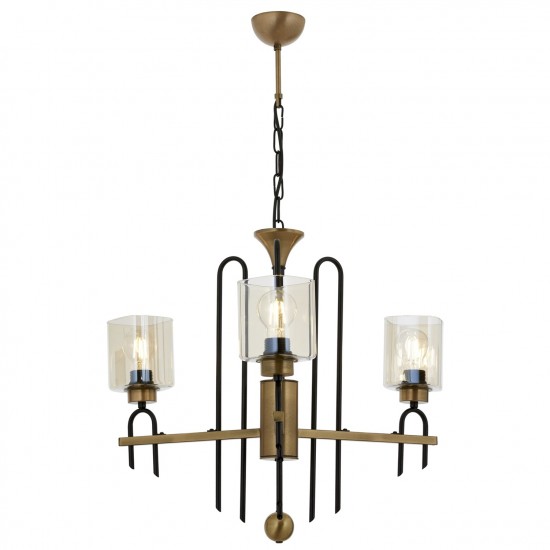 Avonni AV-60269-3E Eskitme Kaplama Modern Avize E27 Metal Cam 65cm Avonni AV-60269-3E Eskitme Kaplama Modern Avize E27 Metal Cam 65cm