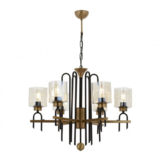 Avonni AV-60269-6E Eskitme Kaplama Modern Avize E27 Metal Cam 65cm Avonni AV-60269-6E Eskitme Kaplama Modern Avize E27 Metal Cam 65cm