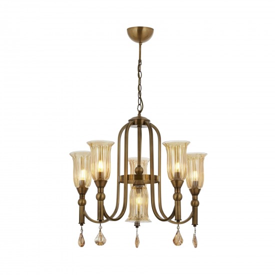 Avonni AV-60279-6E Eskitme Kaplama Modern Avize E14 Metal Cam 60cm Avonni AV-60279-6E Eskitme Kaplama Modern Avize E14 Metal Cam 60cm